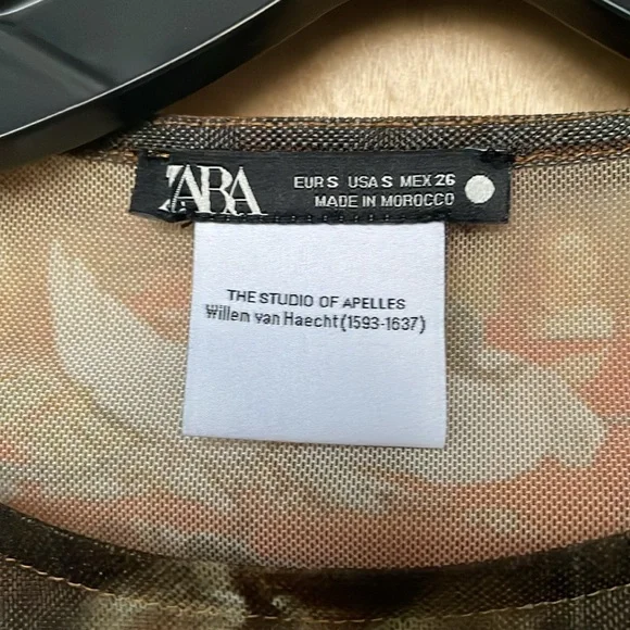 Zara Printed Tulle Bodysuit - The Studio of Apelles - Picture 2 of 5